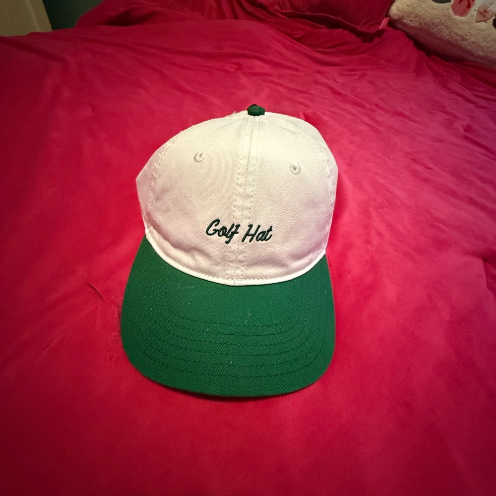 Fine by Me white and green golf hat #golf